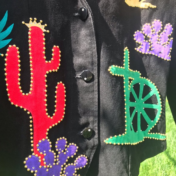 WESTERN JACKET WITH RIVETS & RHINESTONE EMBELLISHMENTS - Picture 2 of 14